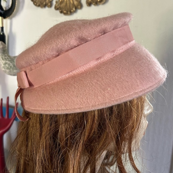 Vintage Dusty Rose Pink Hat - Picture 3 of 9